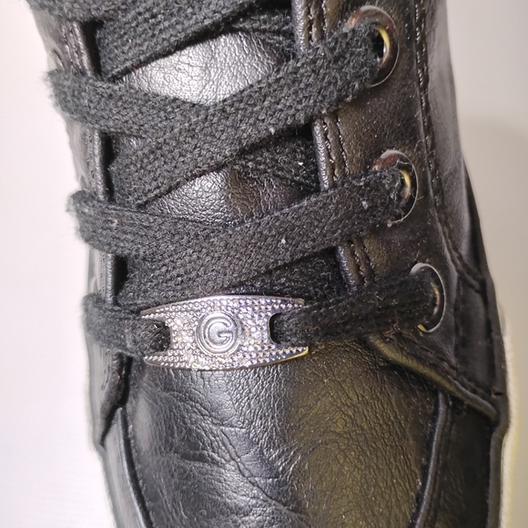 G by Guess Size 8 High Top Black Lace Up Sneakers Shoes - Picture 8 of 12